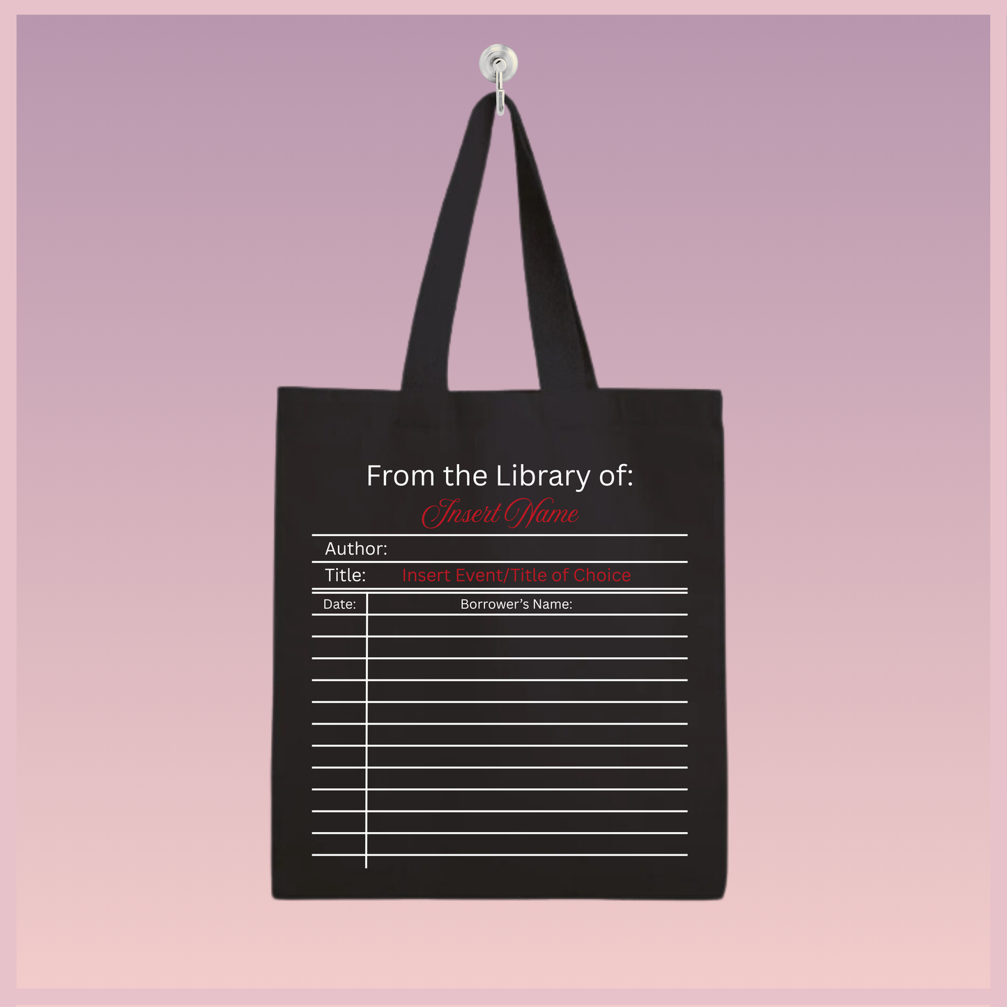 Library Card Tote