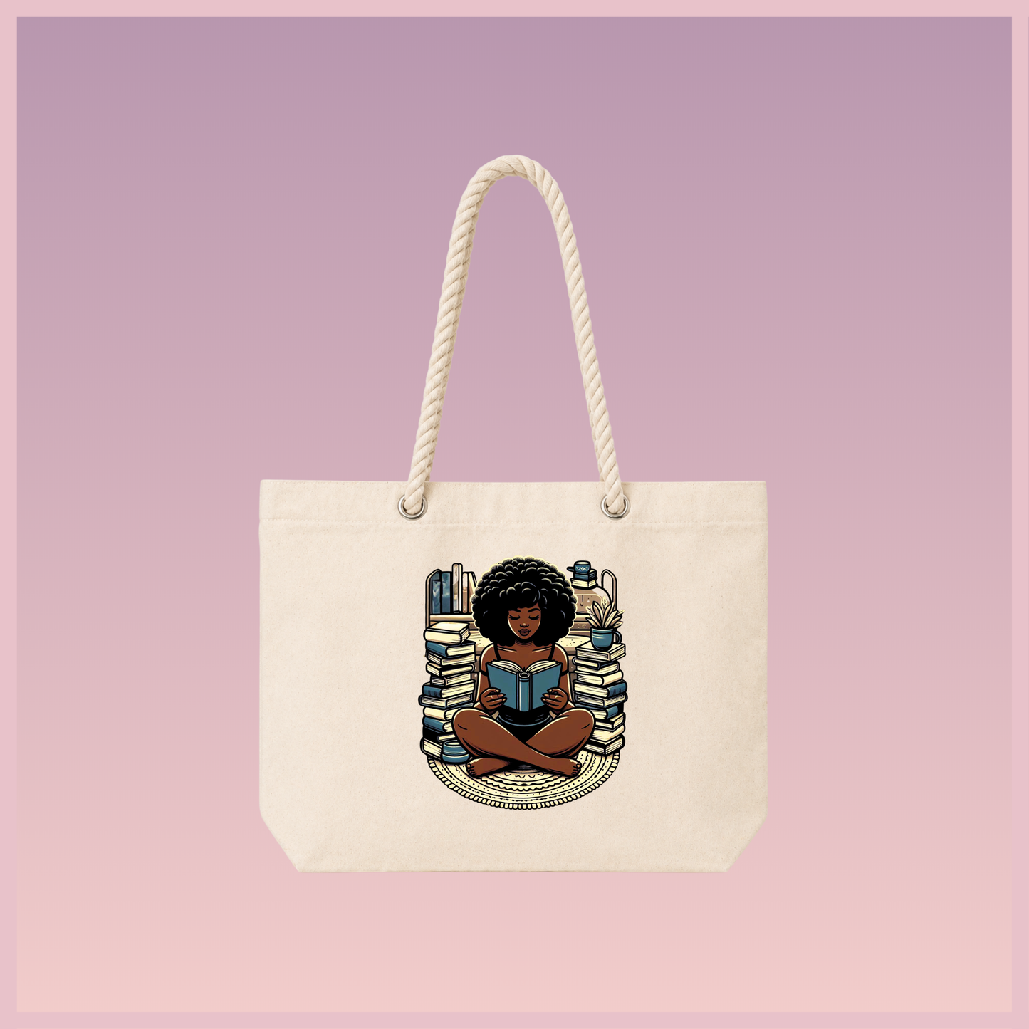 Bookish Rope Tote