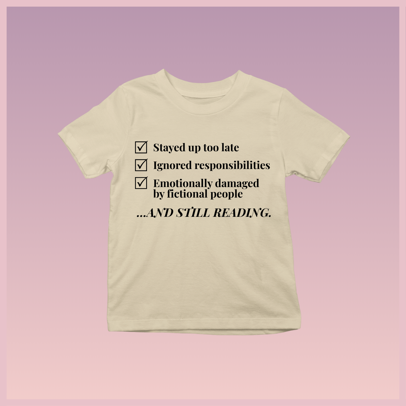 The Bookish Checklist Tee