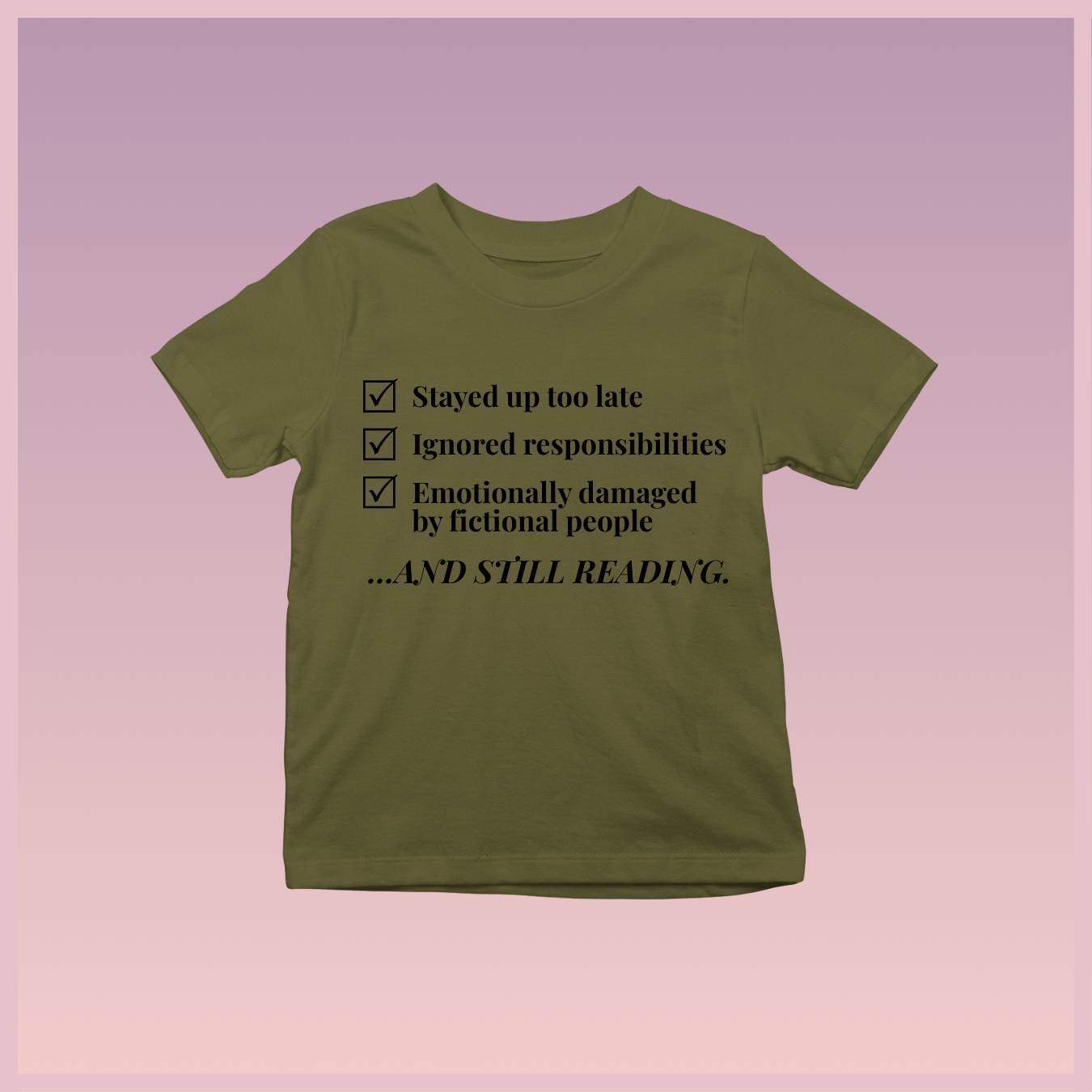 The Bookish Checklist Tee