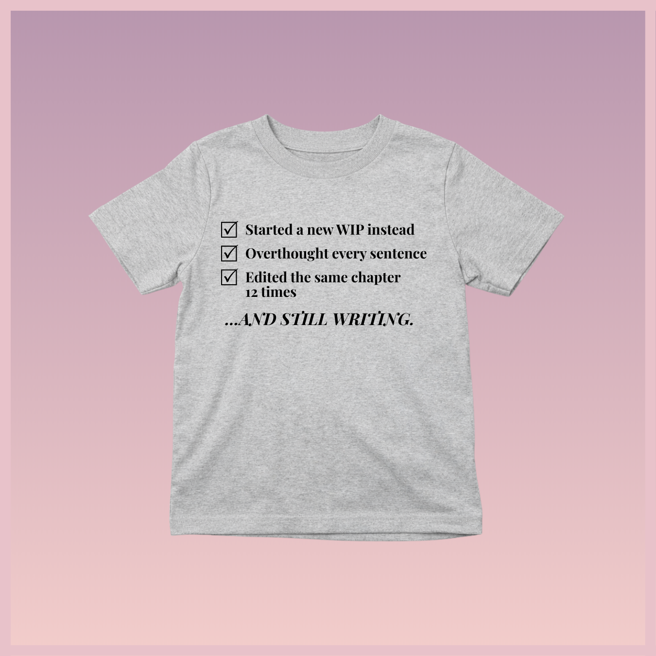 The Bookish Checklist Tee